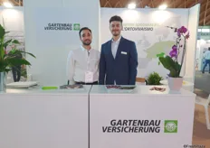 Roberto de Vivo e Damian Neri di Gartenbau Versicherung, compagnia di assicurazione per le serre (Roberto de Vivo and Damian Neri at Gartenbau Versicherung, greenhouse insurance company).